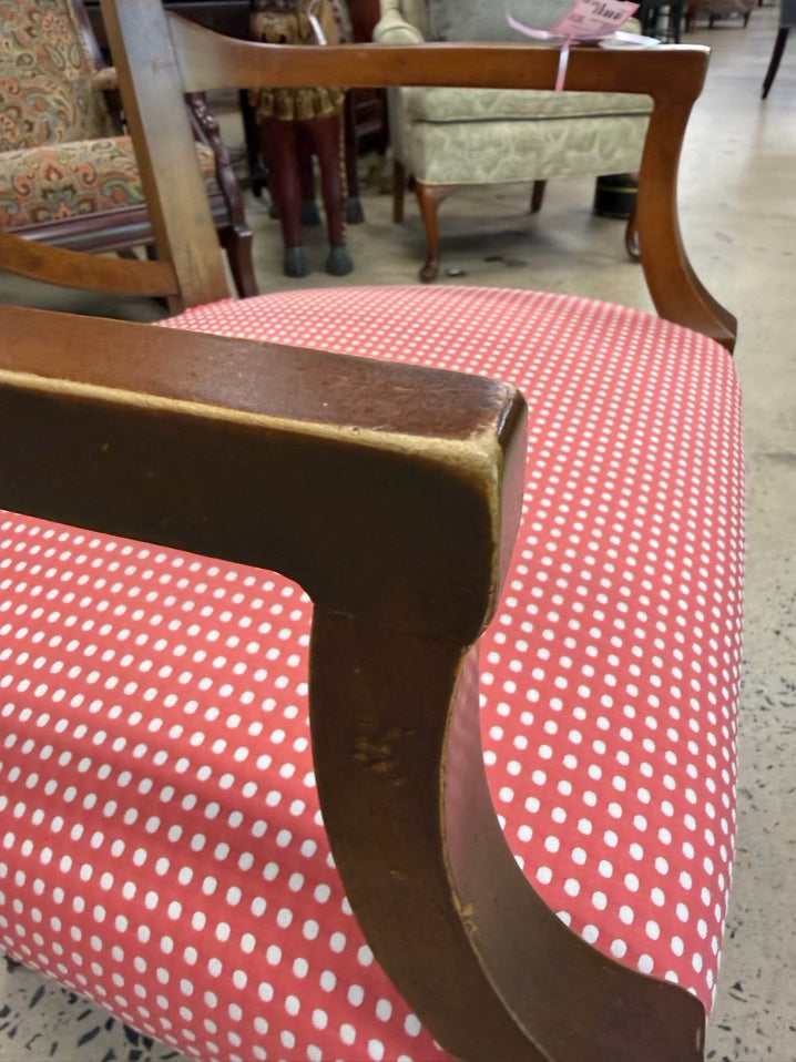 VINTAGE Wood Pair of Arm Chairs