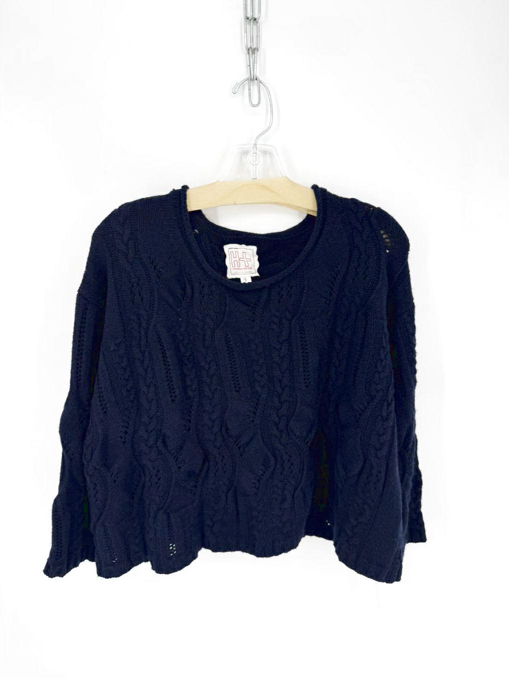 HANNOH WESSEL Wmn's Size S Navy Cashmere Sweater
