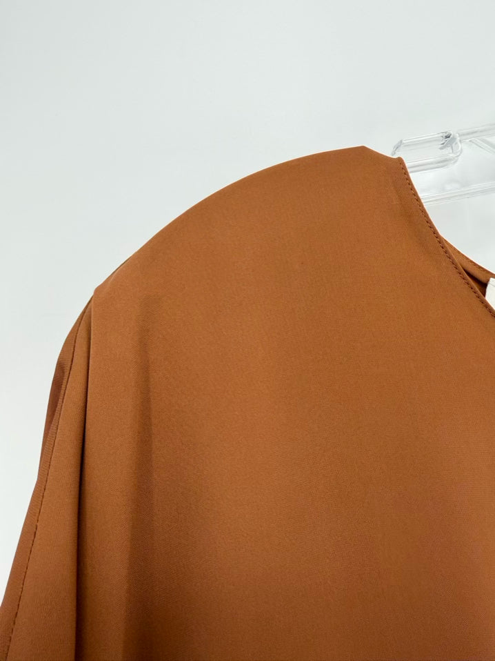 LAFAYETTE 148 Size Wmn's XL Copper Silk Blouse