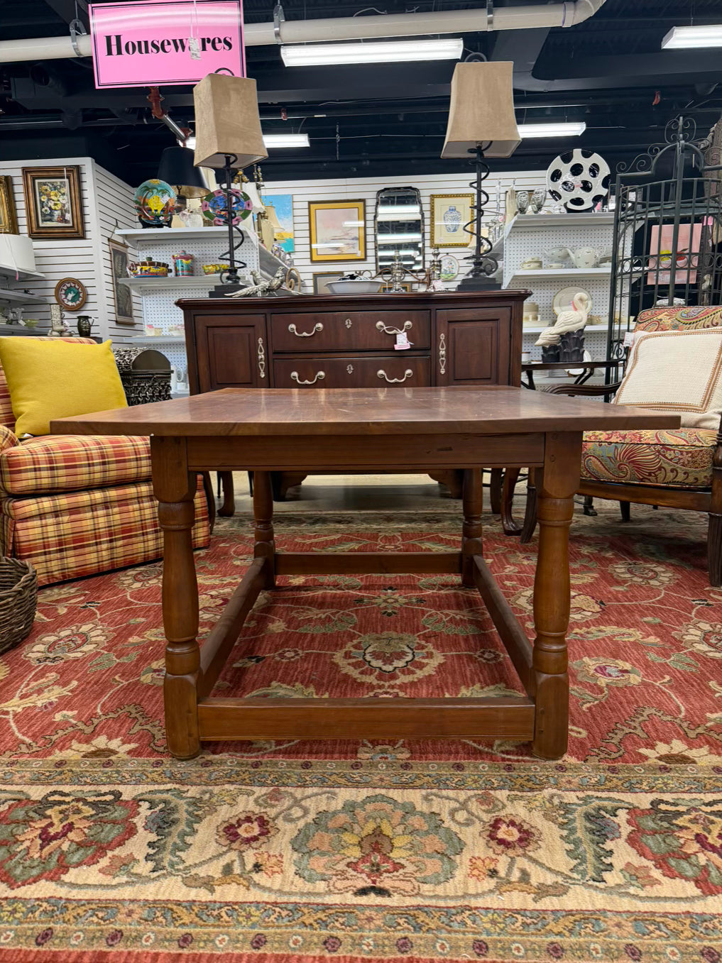 Light Walnut Tavern Occasional Table