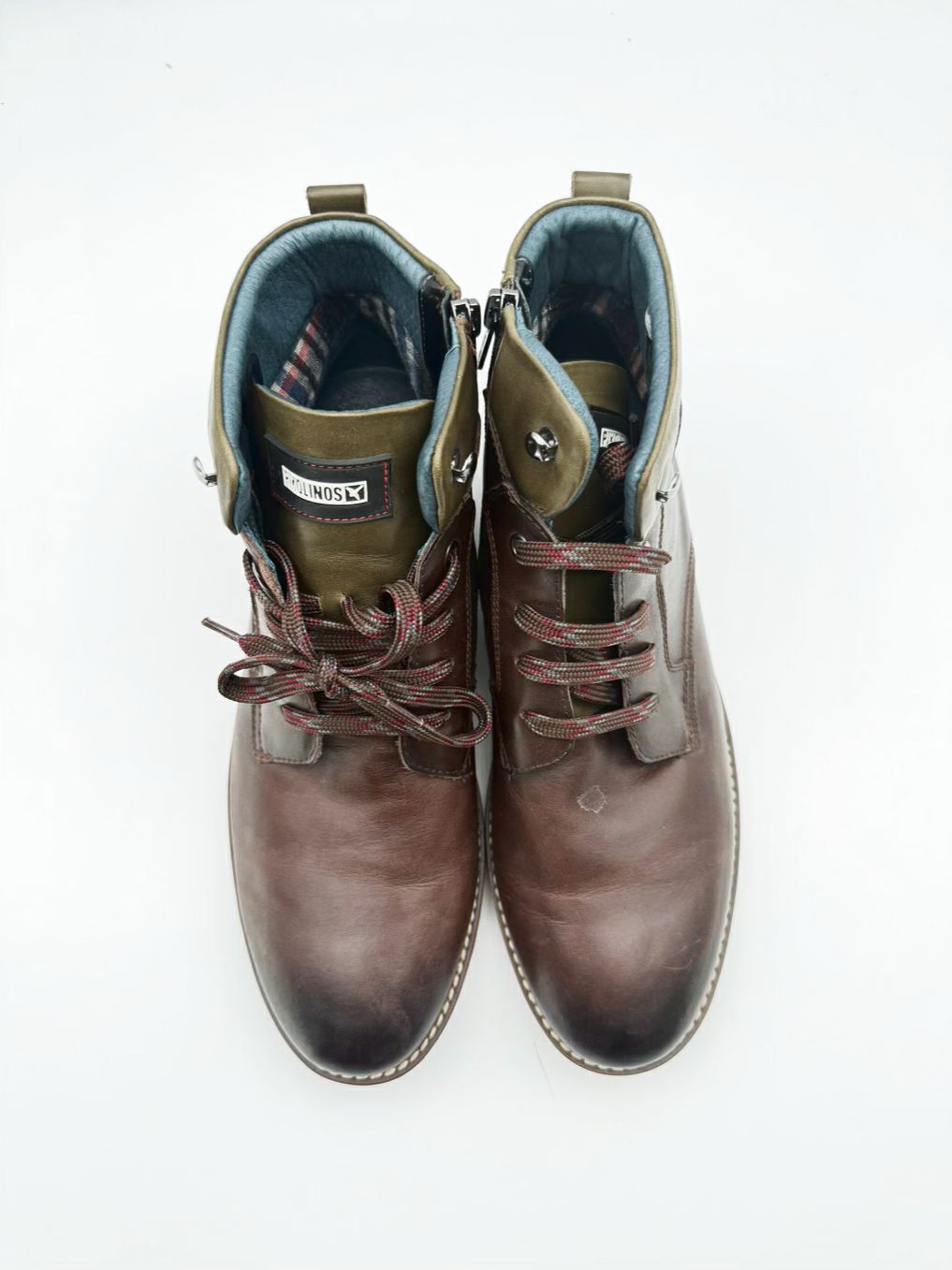 PIKOLINOS MENS Size 43 Chocolate Leather Boots
