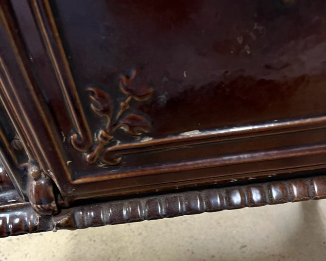 FRENCH Brown Cast Iron Decorative Stove