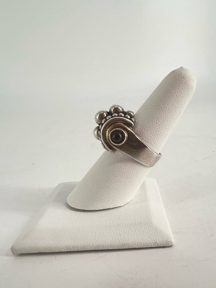 Sterling Garnet Ring