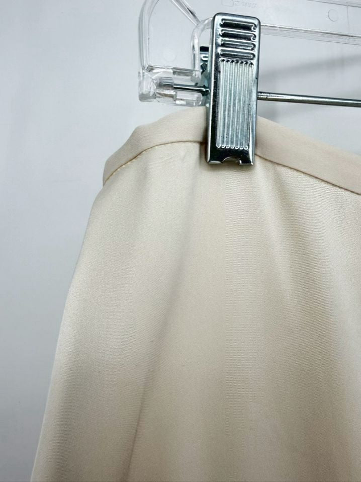 SRG Size Wmn's M Ivory Silk Maxi-Skirt