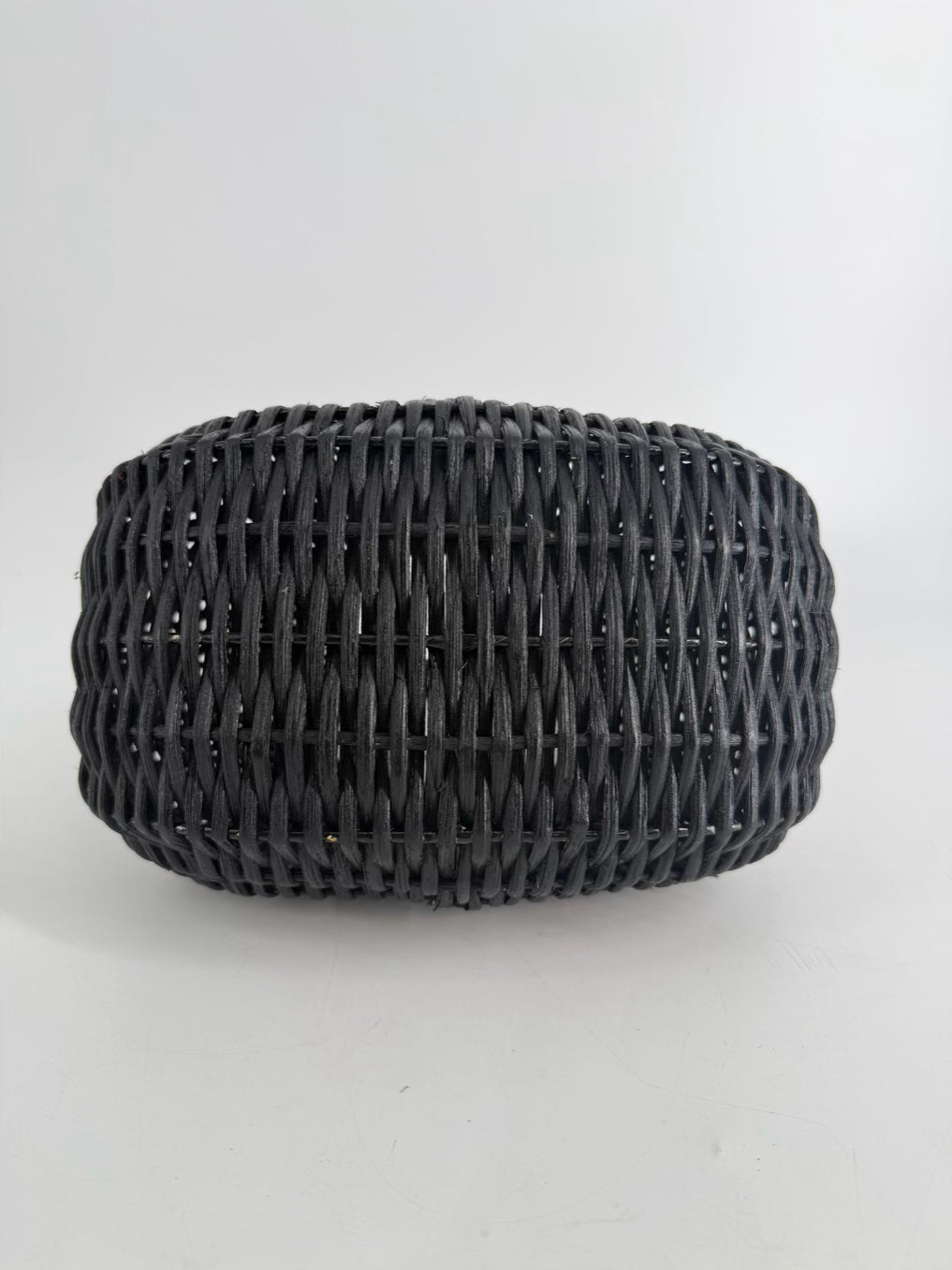 LOEFFLER RANDALL Black Wicker Purse