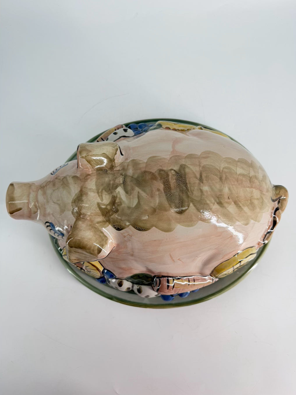 LOUISVILLE STONEWARE Large Pig Covered Serving Platter