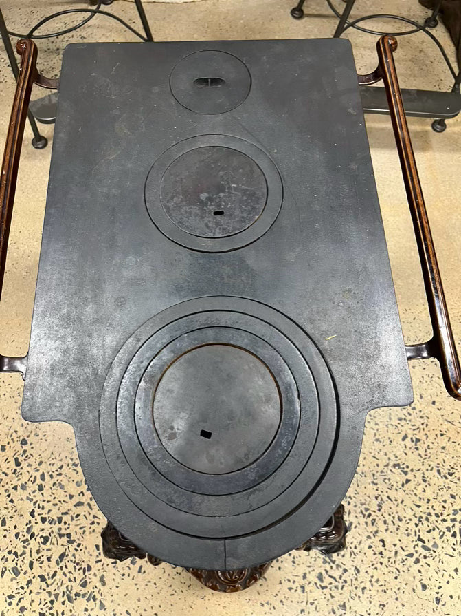 FRENCH Brown Cast Iron Decorative Stove