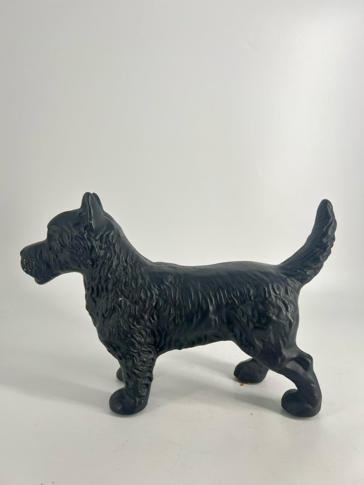 Black Cast Iron Scottie Dog Figure