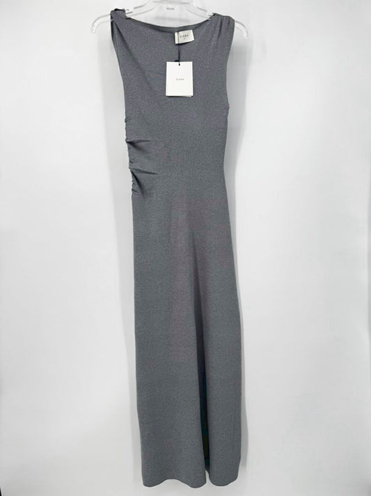 DISSH Size M Gray Marle Asymmetrical Maxi-Dress NWT