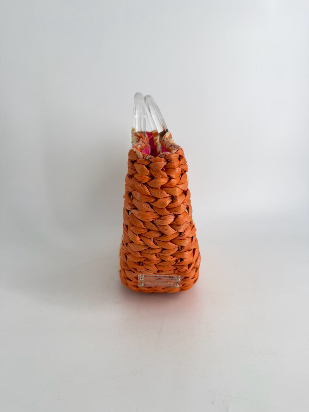 KATE SPADE Orange & Cream Straw Orange Slice Bag