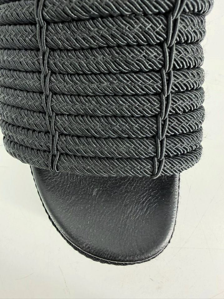 VINCE Size 40 Black Mesh Platforms