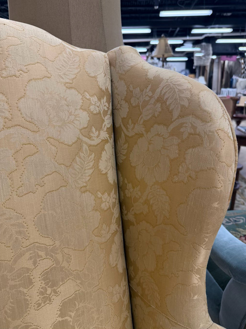 HENREDON Queen Ann Gold Chair