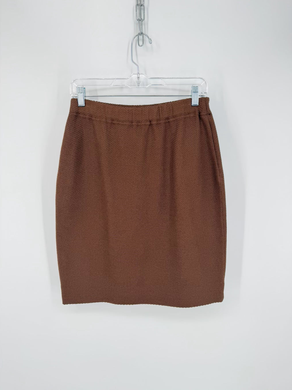 ST JOHN COLLECTION Size 10 Brown Knit Skirt