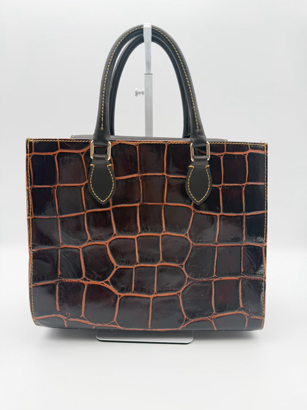 DOONEY & BOURKE Chocolate Leather Embossed Purse