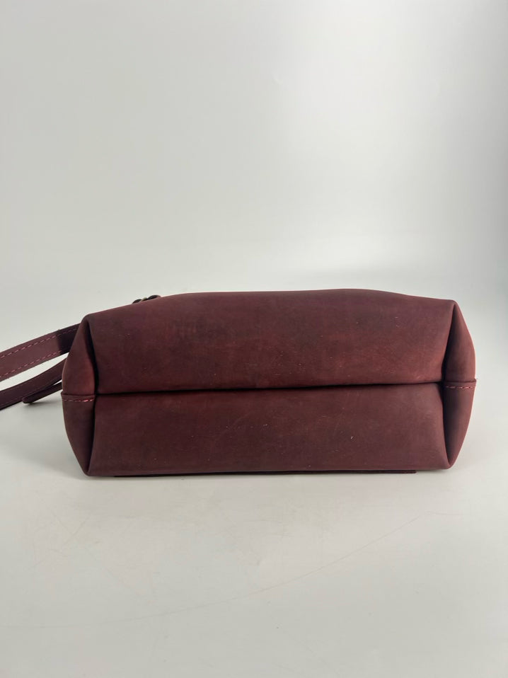 PORTLAND LEATHER CO. Oxblood Leather Tote Bag W/ Wallet