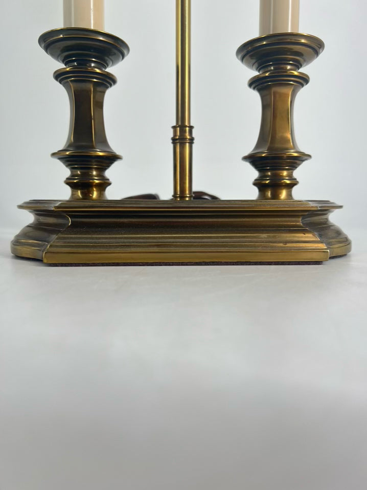 STIFFEL Brass Twin Candle Desk Lamp