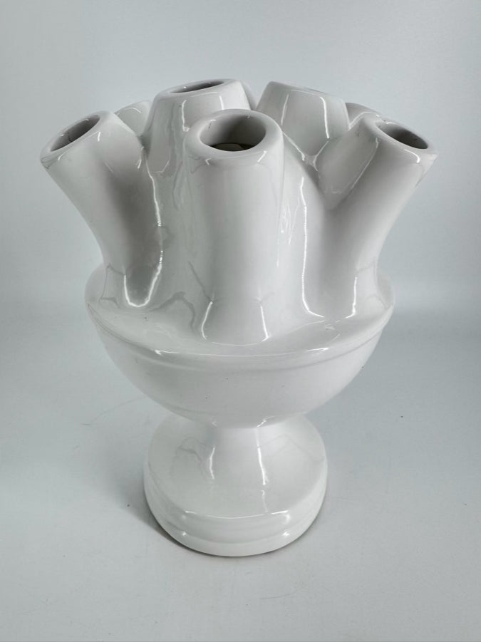 White Ceramic Tulipier Vase