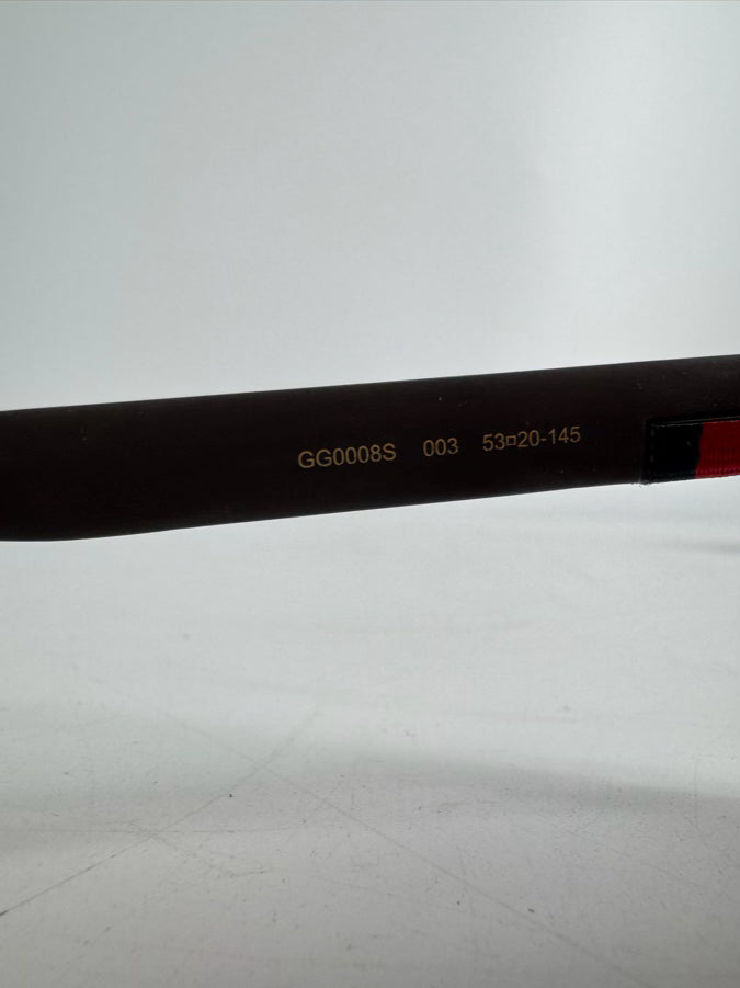 GUCCI Black Sylvie Web Accent Wayfarer Sunglasses