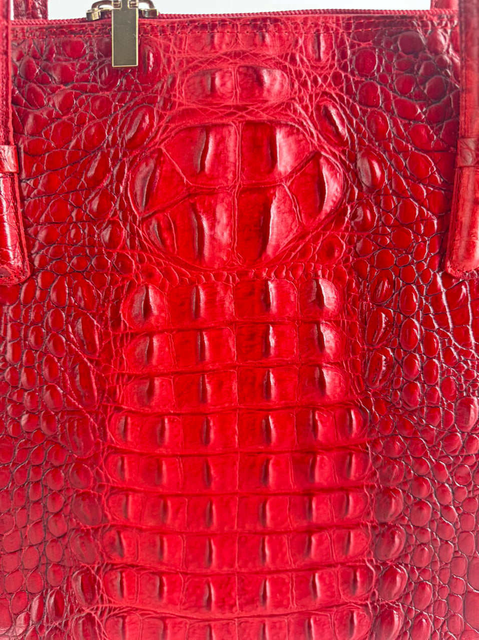 ALGO Red Leather Embossed Purse
