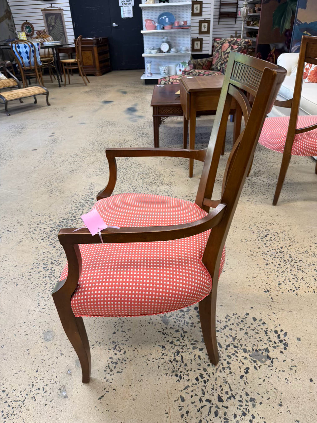 VINTAGE Wood Pair of Arm Chairs