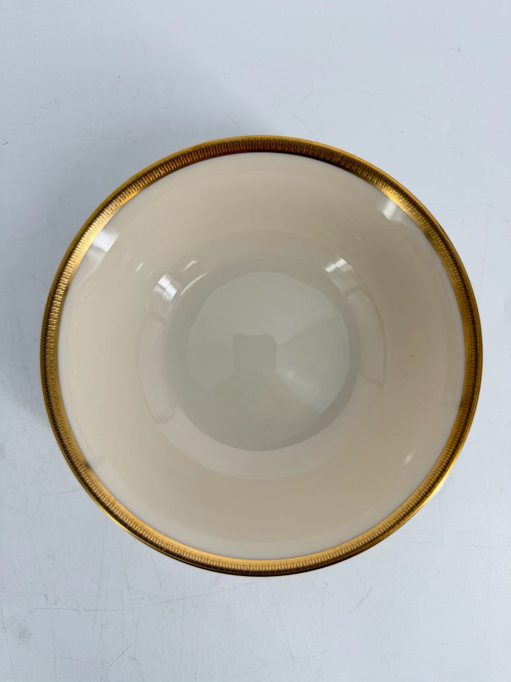 LENOX Cream Tuxedo 6 Piece Dinnerware Setting For 8 w/ Serving Pieces