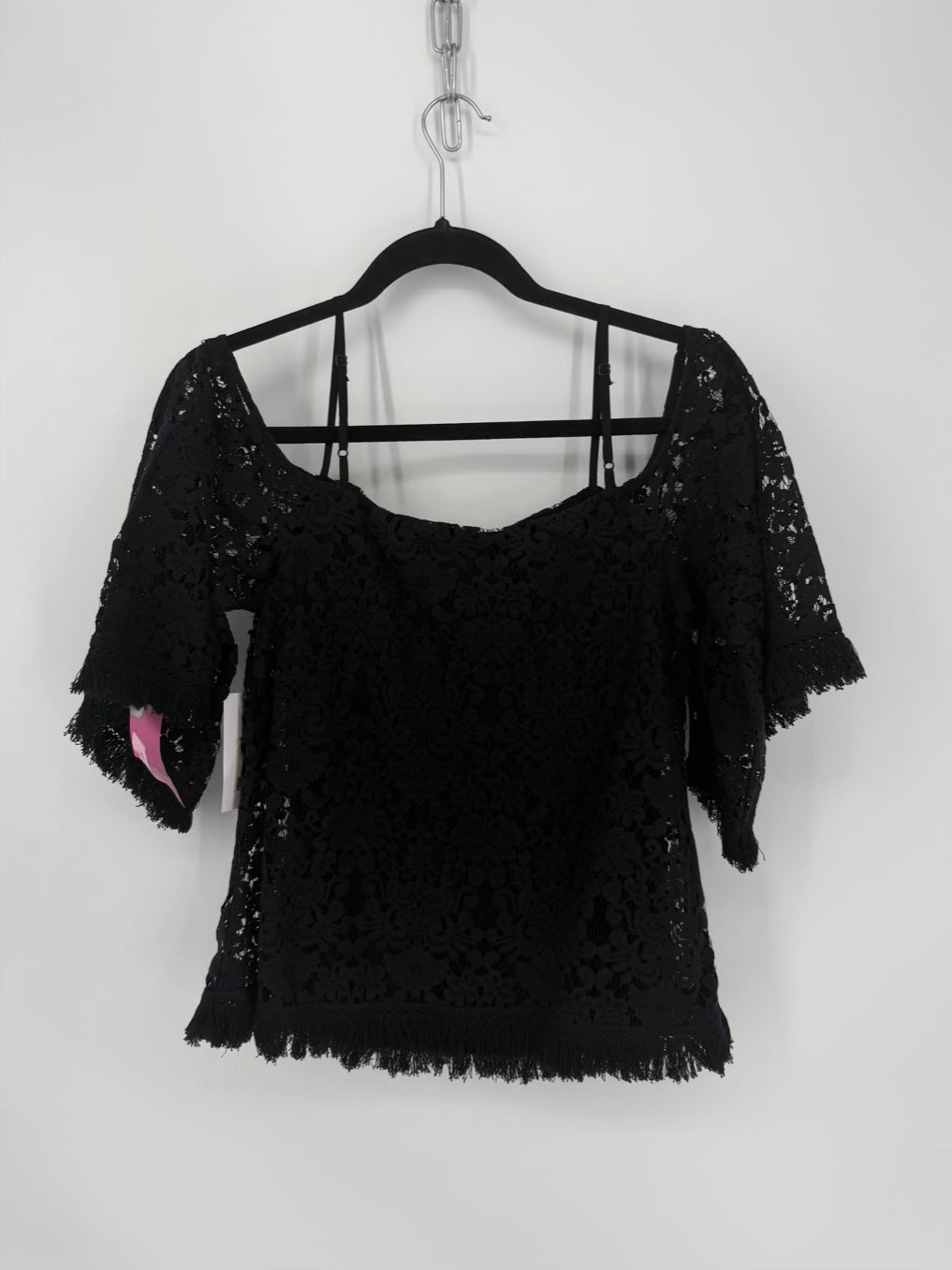 BAILEY 44 Wmn's Size XS Black Lace Knit Top NWT