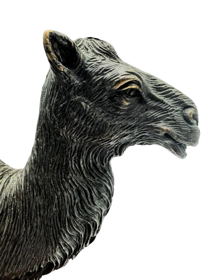 Wood & Metal Camel Pair Of Book Ends