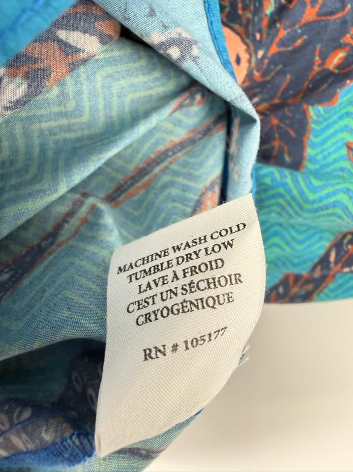 ULLA JOHNSON Size Wmn's 6 Teal Floral Halter Midi-Dress