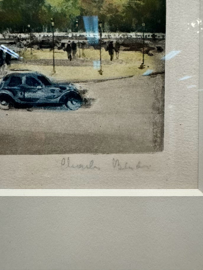 CHARLES BLONDIN Paris Scene Pair of Framed Art