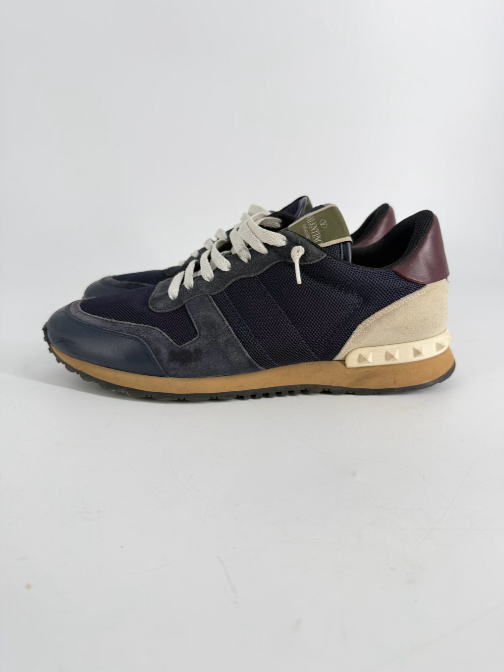 VALENTINO Size 41 Navy Sneakers
