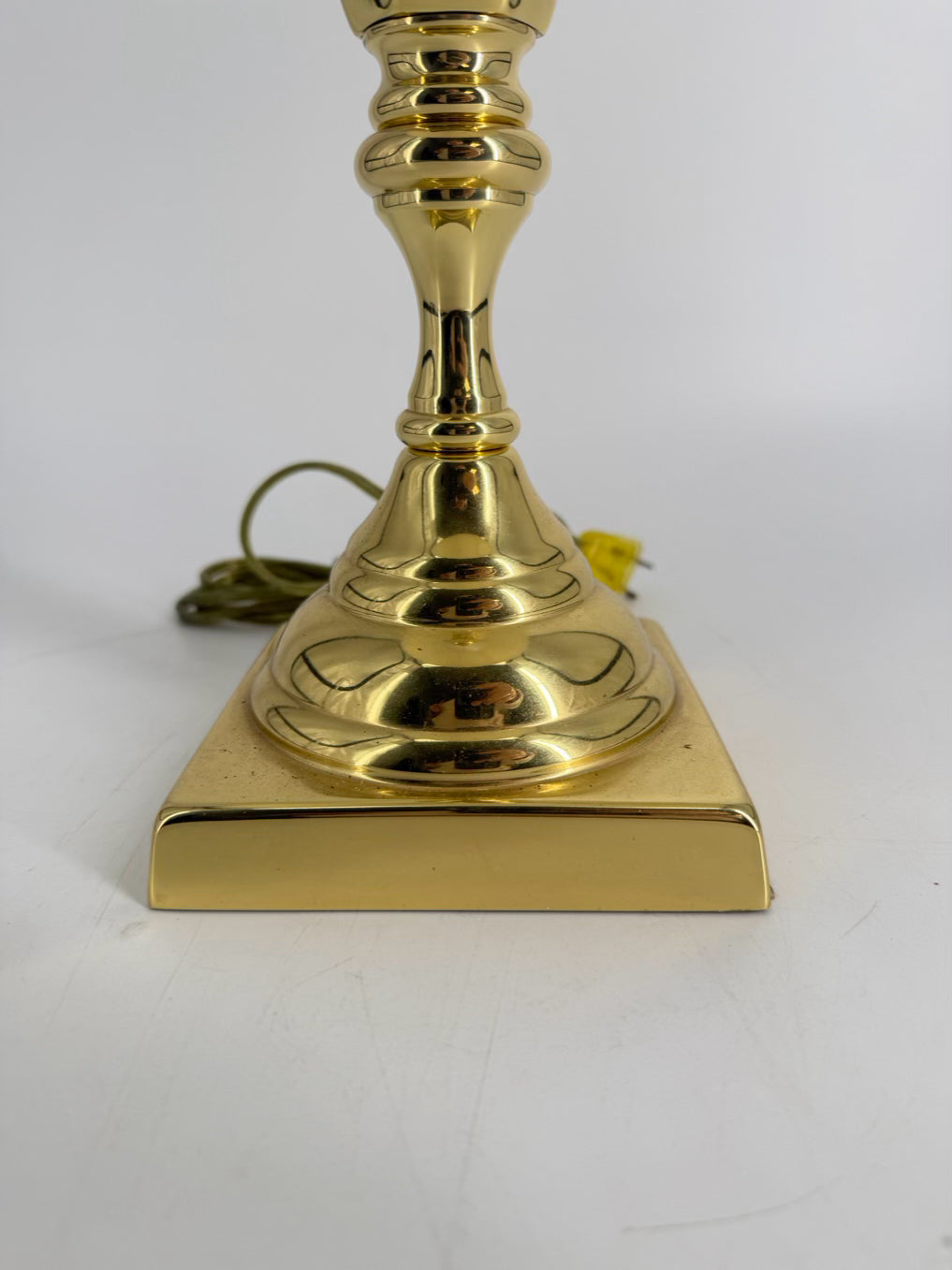 BALDWIN Brass Candlestick Lamp w/ Shade