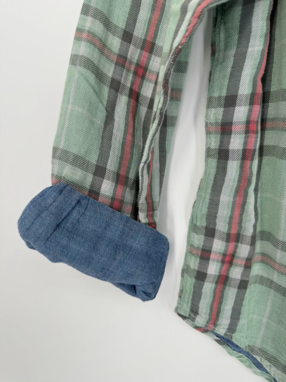 POLO RALPH LAUREN Size M Mint Plaid Long Sleeve Shirt NWT