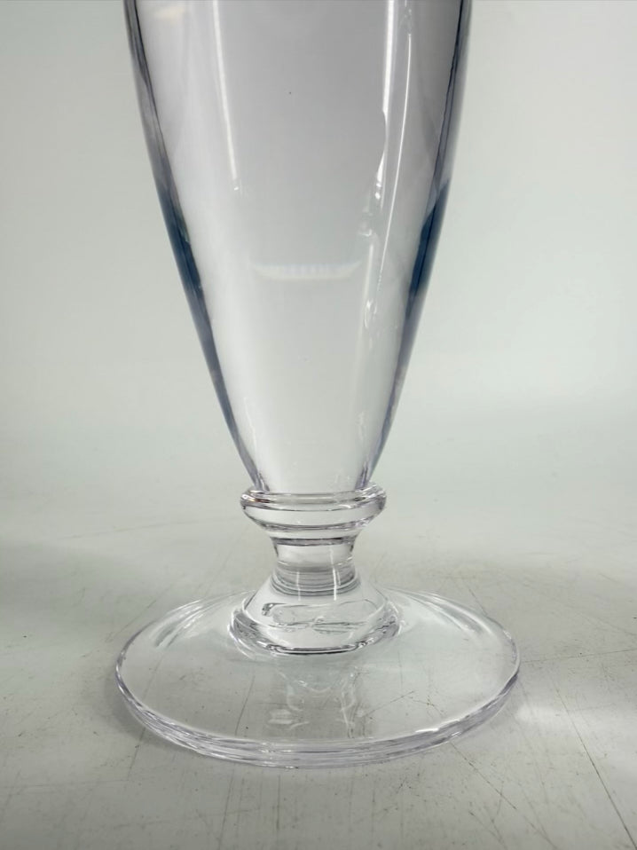 SIMON PEARCE Clear Glass Pair Of Candleholders
