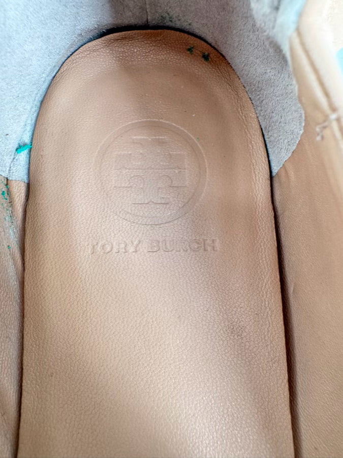 TORY BURCH Size 8 Nude Leather Flats