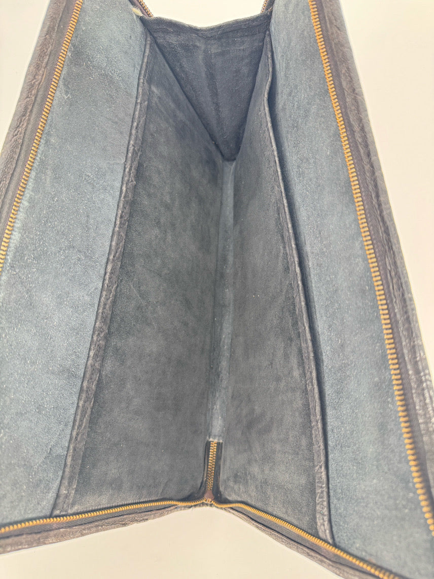 Embossed Leather Portfolio Organizer