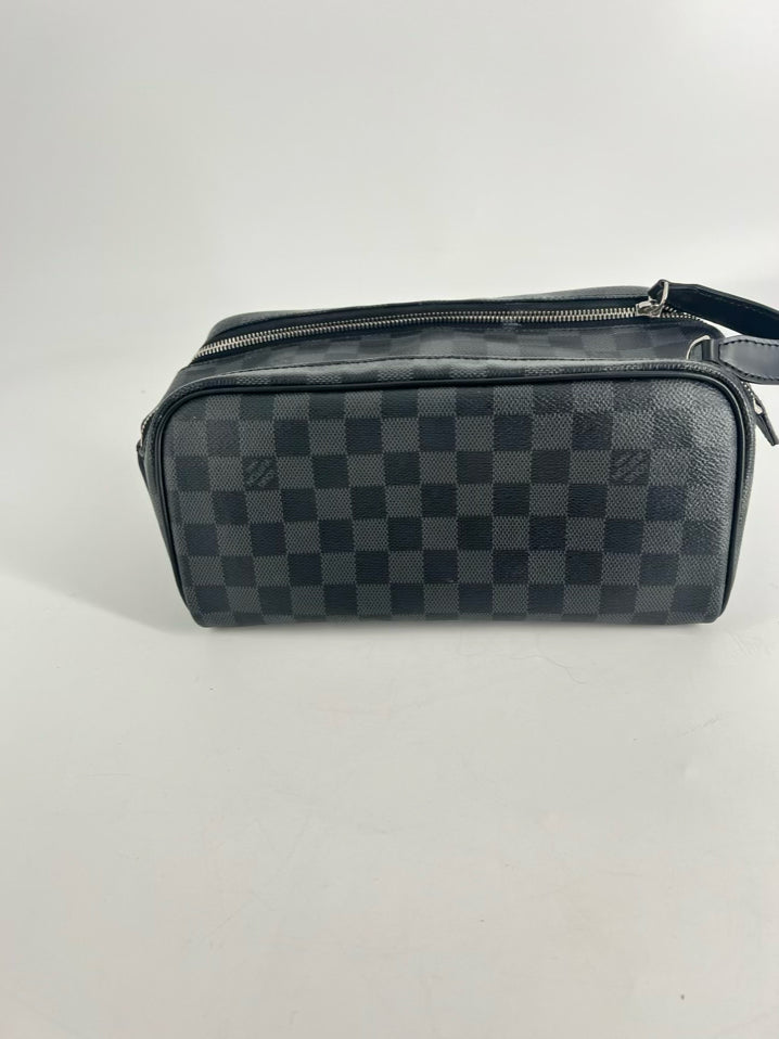 LOUIS VUITTON Gray Monogram Coated Canvas Toiletry Bag
