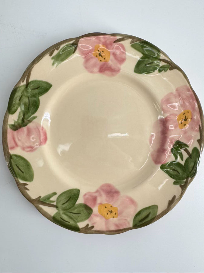 FRANCISCAN Pink & Green Desert Rose Dinnerware Set for 6