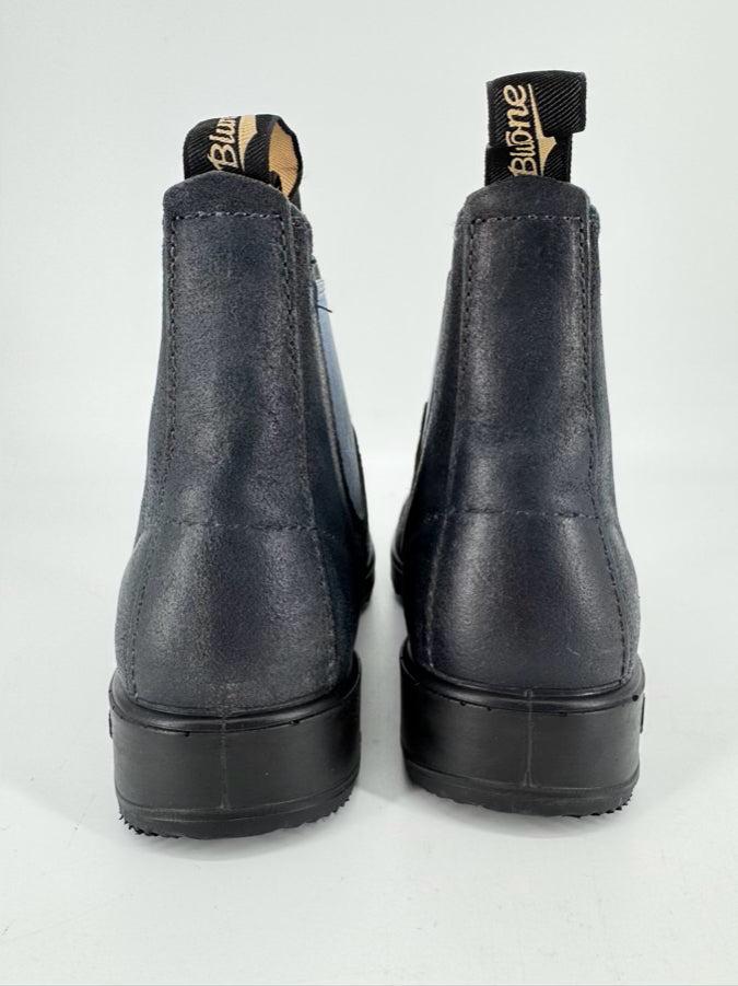 BLUNDSTONE Size 8 Navy Leather Boots