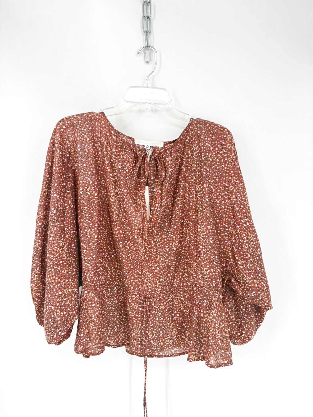 ERICA TANOV Wmn's Size 0 Sienna Dots Blouse NWT