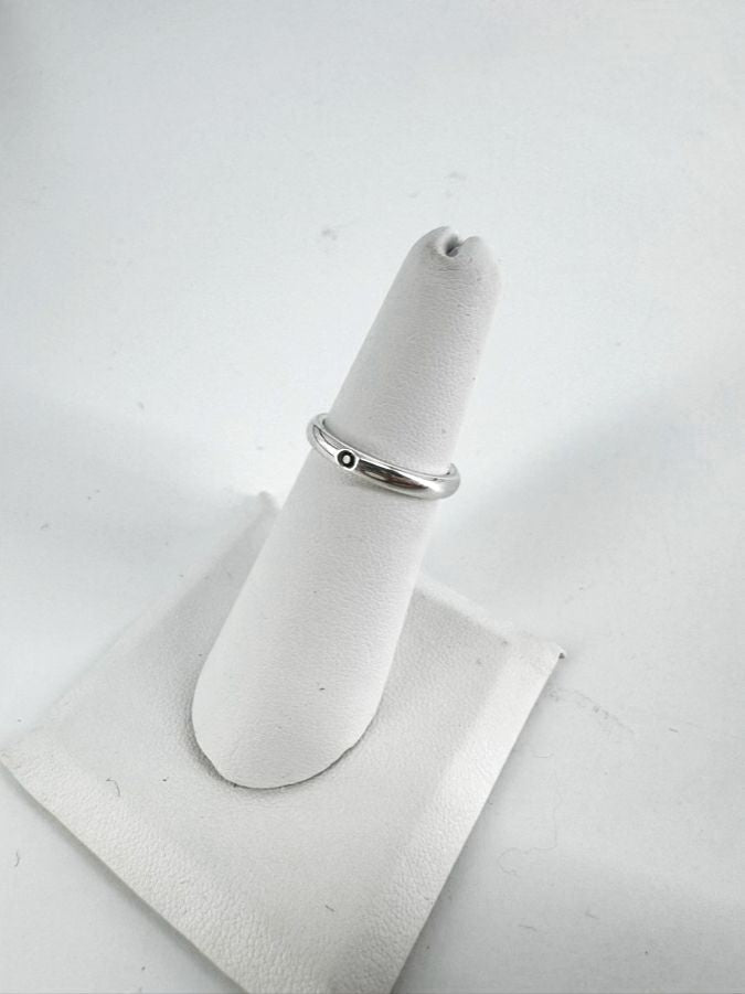 TIFFANY & CO. ELSA PERETTI STERLING SILVER Sapphire Stacking Ring