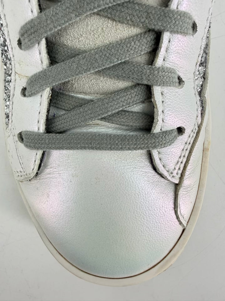 P448 Size 38 Silver Sparkle Casual Shoes NWOT