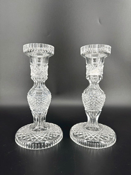 WATERFORD Crystal Alana Pair of Candleholders