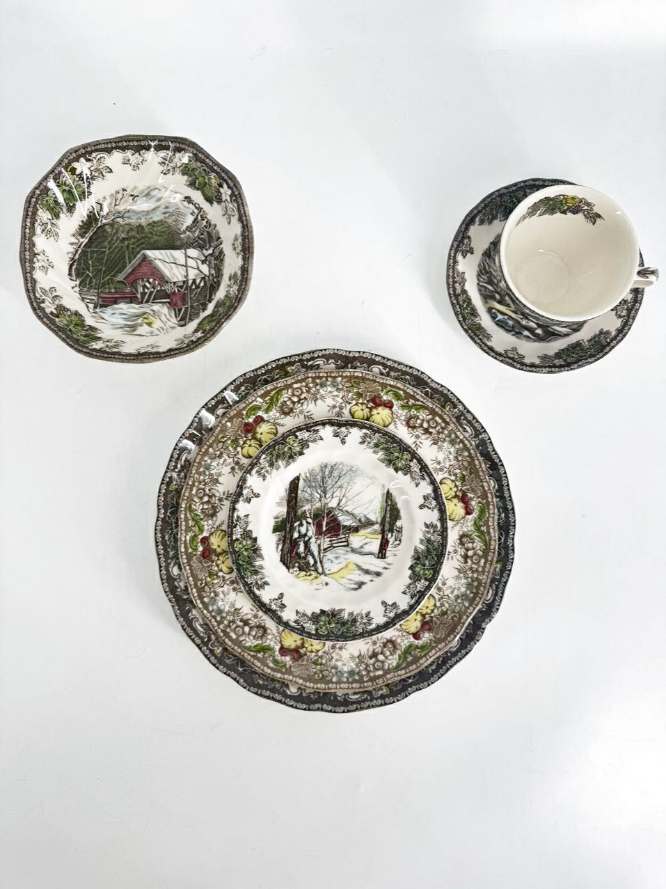 JOHNSON BROS. "The Friendly Village" Dinner Setting for 8