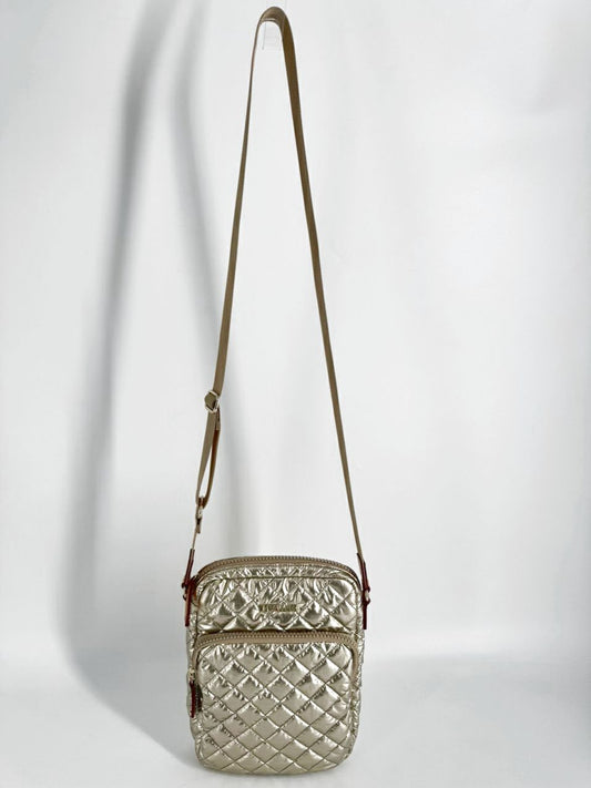 MZ WALLACE Metallic Nylon Quilted Crossbody Bag