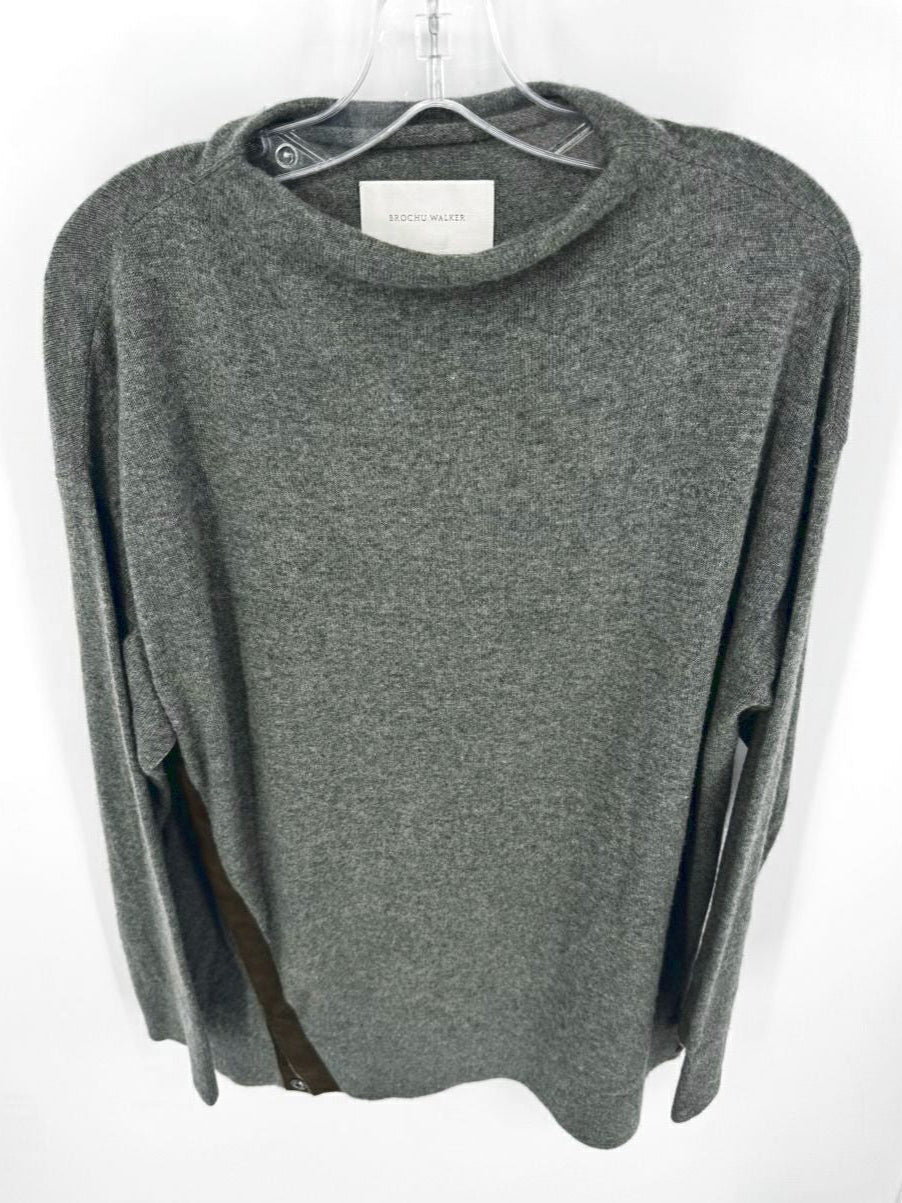 BROCHU WALKER Size M Gray Cashmere Sweater