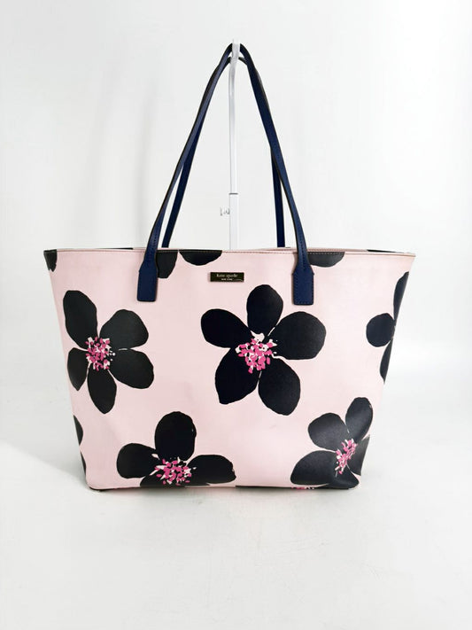 KATE SPADE Shore Street Grand Flora Margareta Pink & Blue Tote Bag