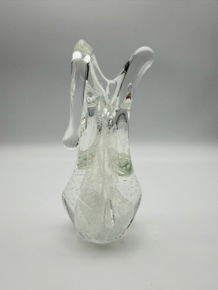 Clear & White Glass Abstract Jim Karg Object
