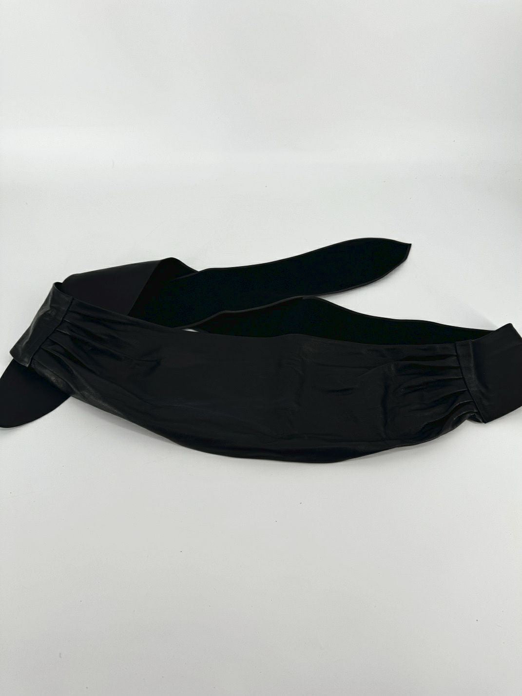 SUZI ROHER Black Leather Wrap Belt