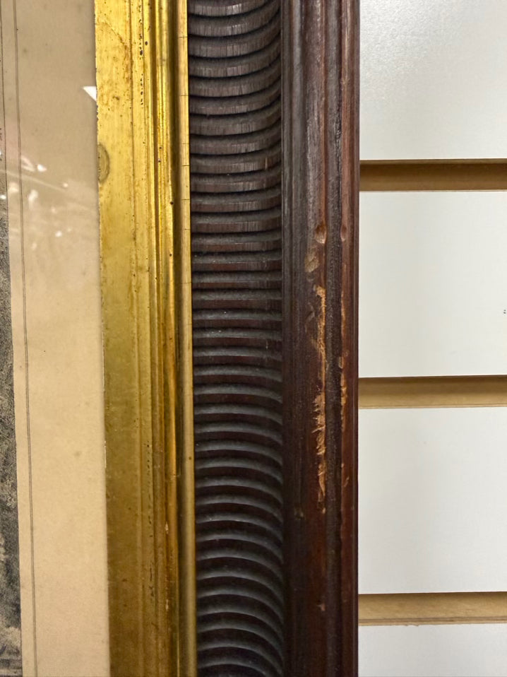 Inspectors House In Salem Etching In Antique Frame