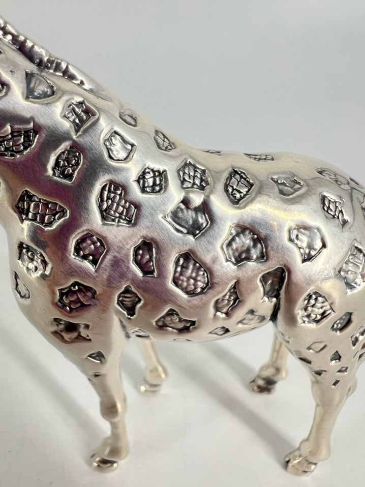 D' ARGENTA Silver STERLING SILVER Giraffe Figurine